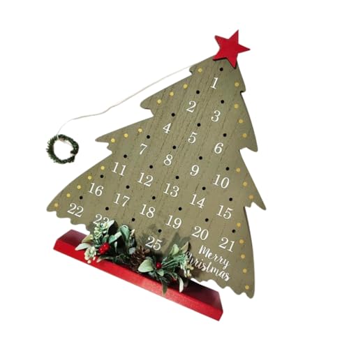 Garneck Rebkreis Kalenderverzierung Urlaubskranz Countdown -Kalender tisch wohnkultur Kalenderschmuckdekoration Blockkalender für Schreibtisch rustikale Feiertagsdekorationen hölzern Garneck Rebkreis Kalenderverzierung Urlaubskranz Countdown -Kalender tisch wohnkultur Kalenderschmuckdekoration Blockkalender für Schreibtisch rustikale Feiertagsdekorationen hölzern von Garneck