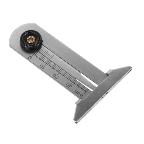 Garneck Reifenprofiltiefenmesser Lineal zur Tiefenmessung Tiefenmesser Werkzeug Reifenmesstiefe Reifenlackmarker Reifen mit Tiefenmesser Reifenklopfer für Trucker Tiefentech Metall Silber Garneck Reifenprofiltiefenmesser Lineal zur Tiefenmessung Tiefenmesser Werkzeug Reifenmesstiefe Reifenlackmarker Reifen mit Tiefenmesser Reifenklopfer für Trucker Tiefentech Metall Silber von Garneck