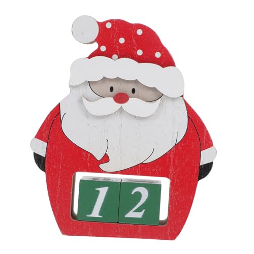 Garneck Reversibler Holz Adventskalender mit Weihnachtsmann Kleiner Tisch Countdown Kalender Handgefertigte Weihnachtsdeko für Wohnzimmer und Büro Kreative Festliche Dekoration Garneck Reversibler Holz Adventskalender mit Weihnachtsmann Kleiner Tisch Countdown Kalender Handgefertigte Weihnachtsdeko für Wohnzimmer und Büro Kreative Festliche Dekoration von Garneck