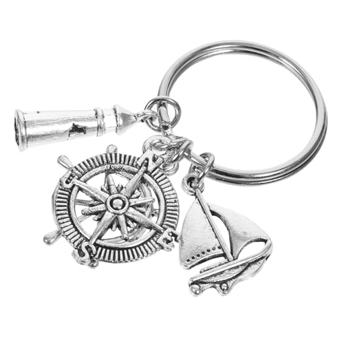 Garneck Schlüsselanhänger mit maritimem Bootsanker Lanyard -Kartenhalter Schlüsselanhänger Kette segelboot kreative hängende Schlüsselanhänger Taschenanhänger Zinklegierung Silver Garneck Schlüsselanhänger mit maritimem Bootsanker Lanyard -Kartenhalter Schlüsselanhänger Kette segelboot kreative hängende Schlüsselanhänger Taschenanhänger Zinklegierung Silver von Garneck
