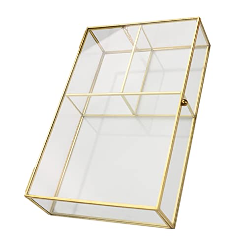 Garneck Schmuckschatulle Aus Glas Mit Goldenen Akzenten – Elegante Glasbox Für Schmuck - Ringe - Ohrringe Und Make up Organizer – Stilvolles Schmuckkästchen Von Sumtree Garneck Schmuckschatulle Aus Glas Mit Goldenen Akzenten – Elegante Glasbox Für Schmuck - Ringe - Ohrringe Und Make up Organizer – Stilvolles Schmuckkästchen Von Sumtree von Garneck