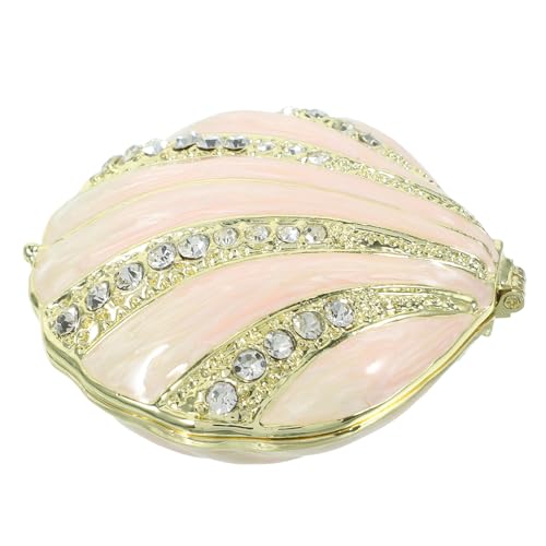 Garneck Luxuriöse Schmuckschatulle Aus Metalllegierung mit Muscheln Dekorative Aufbewahrung Von Schmuckstücken für Valentinstag und Geburtstage Garneck Luxuriöse Schmuckschatulle Aus Metalllegierung mit Muscheln Dekorative Aufbewahrung Von Schmuckstücken für Valentinstag und Geburtstage von Garneck