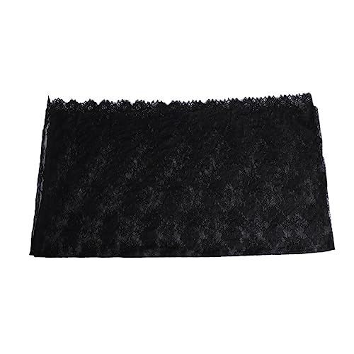 Garneck Schwarze Spitzen Tischdecke aus Strapazierfähigem Durchsichtigem Netzstoff mit Floraler Lochspitze Vielseitig Einsetzbar für Hochzeit Party und Festliche Anlässe Dekoratives von Garneck