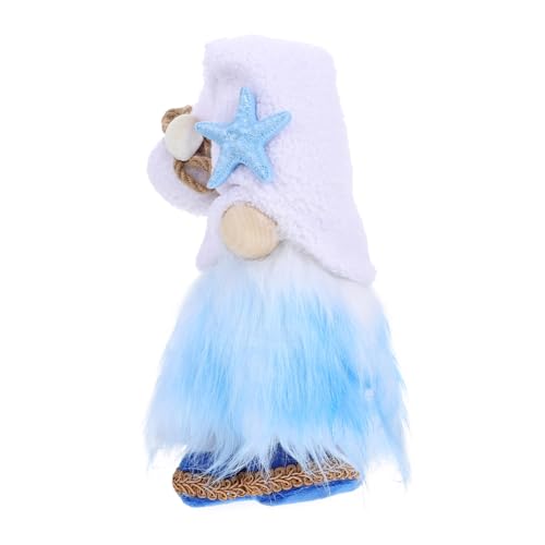 Garneck Seestern Puppe Ornament für kindergeschenke Home Dekoration gartendeko rostoptik tischdeko Hawaii Desktop-Ornament Party-GNOME-Ornament Foto-Requisite Gnom Holz von Garneck