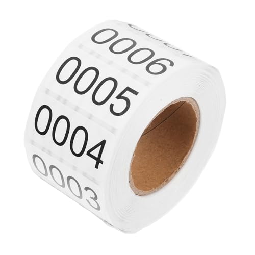 Garneck Selbstklebende Nummerierte Etiketten Rollende Aufkleber für Inventarverwaltung Dokumentenorganisation und Produktidentifikation von Garneck