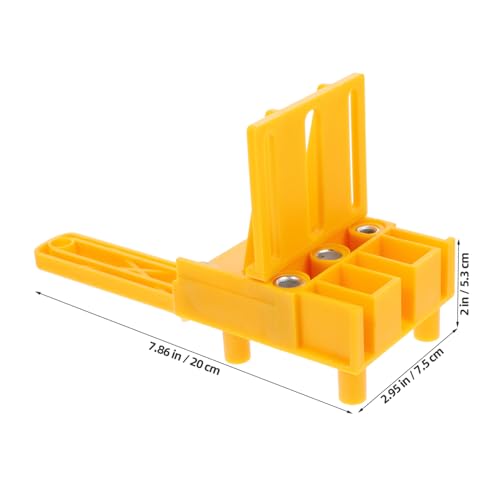 Garneck Selbstzentrierender Dübel Bohrhilfe Holzverbindung Werkzeug Präzise Positionierung Leichtes Abs Legierung Design Tragbar für und Baustelle für Professionelle und DIY von Garneck