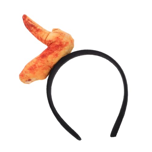 Garneck Simulation Food Haarband mit Hähnchenflügel Design Lustiges Kostüm Accessoire für Partys Fotografie und Cosplay Auffälliger Haarschmuck für Unvergessliche Auftritte von Garneck