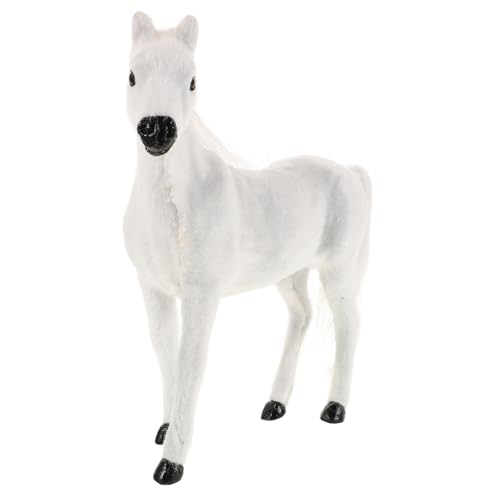 Garneck Simuliertes Ponymodell Pferdespielzeug Für Jungen Pferde Simulierte Pferdefigur Pferdefiguren Pferdestatue - Vintage Pferdestatue Weiß Plüschstoff Garneck Simuliertes Ponymodell Pferdespielzeug Für Jungen Pferde Simulierte Pferdefigur Pferdefiguren Pferdestatue - Vintage Pferdestatue Weiß Plüschstoff von Garneck