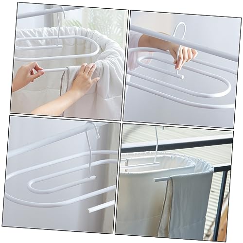 Garneck Spiraltrockengestell Decke Quilt-Trockengestell keuchen prallen Bettgestell kleiderständer Clothes Drying Rack trocker drehbarer Wäscheständer platzsparende Kleiderbügel Eisen Weiß von Garneck