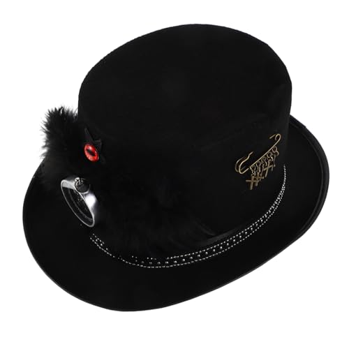 Garneck Steampunk Kostüm mit Dekorativen Details Leichter Vintage Goth Hut für Halloween Karneval Cosplay und Festliche Kostümpartys Garneck Steampunk Kostüm mit Dekorativen Details Leichter Vintage Goth Hut für Halloween Karneval Cosplay und Festliche Kostümpartys von Garneck