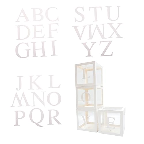 Garneck Transparente Ballonboxen mit Klarem Sichtfenster Love und Buchstaben Einfache Montage Vielseitige Dekoration für Party Hochzeit Fotografie Babyparty und Event Garneck Transparente Ballonboxen mit Klarem Sichtfenster Love und Buchstaben Einfache Montage Vielseitige Dekoration für Party Hochzeit Fotografie Babyparty und Event von Garneck