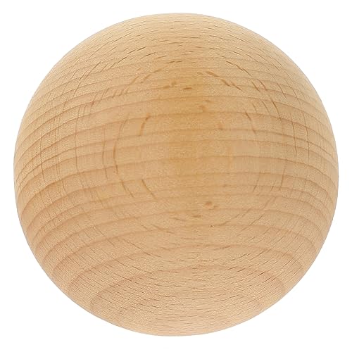 Garneck Unvollendete Holzkugel Malbare DIY Bastelkugel aus Unbehandeltem Holz für Kreative Heimwerkerprojekte und Dekoration von Garneck