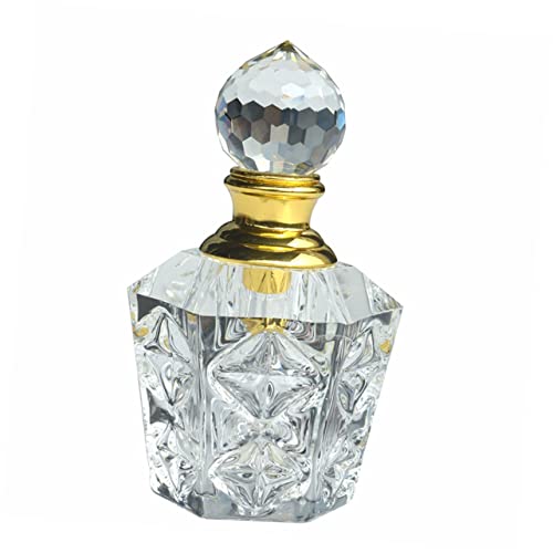 Garneck Vintage Kristall Parfümflasche Sechseckig - Nachfüllbare Tropfflasche Für Büro & SPA - Elegante Deko Für Duftöle Und Parfüms Stilvolle Aufbewahrung Für Ihre Lieblingsdüfte von Garneck