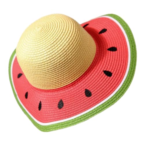 Garneck Wassermelonenhut Sonnenhut Für Den Strand Angelkappen Bucket Cap Sommerhut Gartenhut Sonnenhut Mit Breiter Krempe Für Camping von Garneck