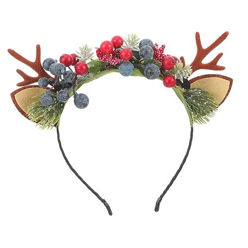 Garneck Weihnachts Stirnband Rentiergeweih Design Leichtes Haarband Karneval Cosplay Party Kopfschmuck für Erwachsene Festliches Kostümzubehör Garneck Weihnachts Stirnband Rentiergeweih Design Leichtes Haarband Karneval Cosplay Party Kopfschmuck für Erwachsene Festliches Kostümzubehör von Garneck