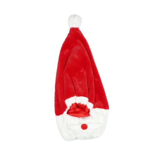 Garneck Weihnachtsmütze für Motorradhelm Weihnachtsmann Helmüberzug Schutz Dekoration Robust für Outdoor Fahrten Festliche Nikolausmütze ohne Helm von Garneck