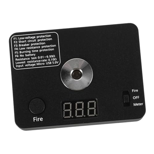 Garneck Widerstandstester Ohm Messen Tester Messen Bauplattform Elektrotester Mini Spulentester Spulenbausatz Drahttester Wartungswerkzeuge Elektrikerwerkzeuge Kunststoff Schwarz Garneck Widerstandstester Ohm Messen Tester Messen Bauplattform Elektrotester Mini Spulentester Spulenbausatz Drahttester Wartungswerkzeuge Elektrikerwerkzeuge Kunststoff Schwarz von Garneck