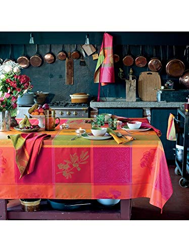 GT 41073 Tischdecke Mille Tutti Frutti Sangria Beschichtet Rund D 175 Cm von Garnier Thiebaut