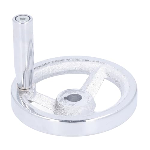 12 X 100 Mm Gusseisen-Drehmaschinen-Handrad, Abnehmbares Fräsmaschinen-Handrad, 3-Speichen-Werkzeugmaschinen-Handrad mit Drehbarem Griff für Drehmaschinen, Fräsmaschinen, 12 X 100 Mm Gusseisen-Drehmaschinen-Handrad, Abnehmbares Fräsmaschinen-Handrad, 3-Speichen-Werkzeugmaschinen-Handrad mit Drehbarem Griff für Drehmaschinen, Fräsmaschinen, von Garosa