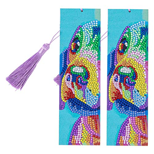 2 Stück 5D Diamond Painting Lesezeichen mit Quaste und Diamond Painting Tool für Kinder Erwachsene Anfänger Art Craft Supplies AA242 2 Stück 5D Diamond Painting Lesezeichen mit Quaste und Diamond Painting Tool für Kinder Erwachsene Anfänger Art Craft Supplies AA242 von Garosa