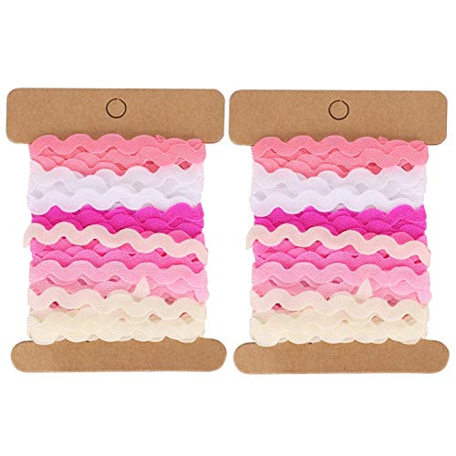 2Pcs Rack Trim Bänder Bunte Zick Zack Band Trim Bänder für DIY Crafts Nähen Geschenkverpackung Dekoration(5) von Garosa