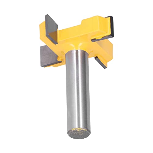 2in Wolframstahl -Router -Bit, Glatte PTFE Beschichtung, Anti Design, Trimmen und Grooven, Vielseitige Materialien für Fräsmaschinen mit, Geeignet für Holzlaminat Geeignet (12 mm Griff) von Garosa