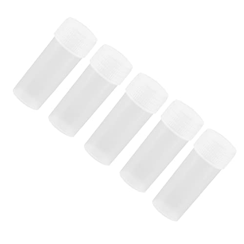 50 Stücke 5 ml Volumen Kunststoff Klar Leere Probeflaschen Gute Abdichtung Kleine Flasche Durchstechflasche Vorratsbehälter für das Laden von Paste Feste Pulver-Pillen Samen und körnige Objekte 50 Stücke 5 ml Volumen Kunststoff Klar Leere Probeflaschen Gute Abdichtung Kleine Flasche Durchstechflasche Vorratsbehälter für das Laden von Paste Feste Pulver-Pillen Samen und körnige Objekte von Garosa