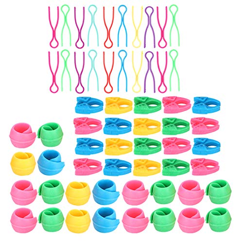 60Pcs Spulenklemmenhalter Thread Buddies, Spulenhalter Clips Spulengewindeklemmen Peel Thread Spule für Stickerei Quilten Nähen Zubehör von Garosa