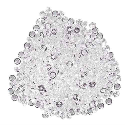 Acryl Diamant Glitzer Diamantkristalle Transparent DIY Schöne Dekoration für Hochzeit Party Geburtstag Vase Handy(8mm (1000pcs)) von Garosa