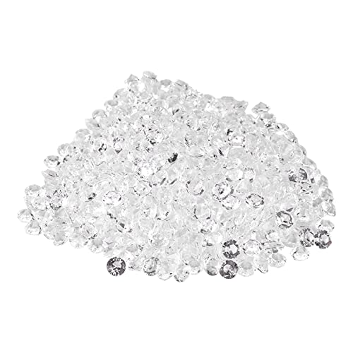 Acryl Diamant Glitzer Diamantkristalle Transparent DIY Schöne Dekoration für Hochzeit Party Geburtstag Vase Handy(8mm (1000pcs)) von Garosa