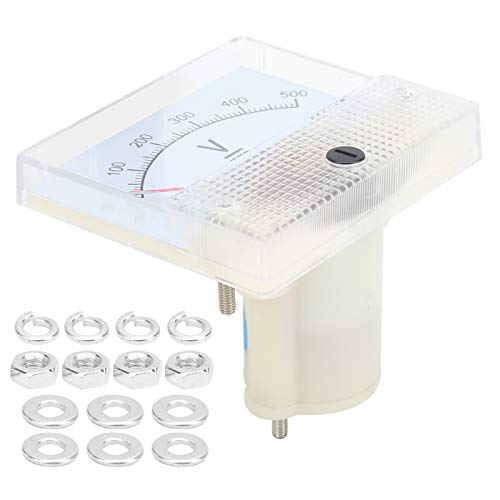 DC -Zeigerspannung, Hochschulnahlealität 85C1 DC 0~500 V, Elektrische Spannung Messen, Geeignet für Spannungsstabilisator, Weiß und Schwarz DC -Zeigerspannung, Hochschulnahlealität 85C1 DC 0~500 V, Elektrische Spannung Messen, Geeignet für Spannungsstabilisator, Weiß und Schwarz von Garosa