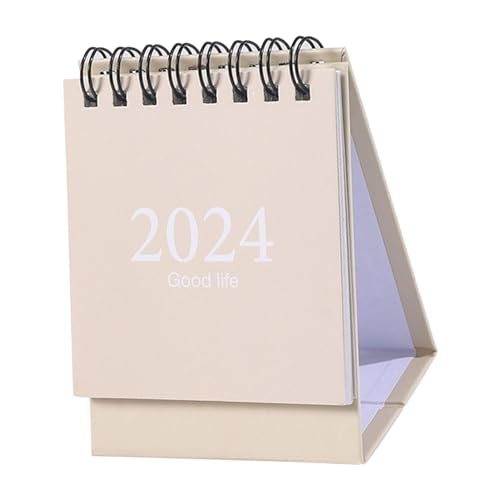 Double Draht Coil Desktop Daily Planer Mini -Schreibtischkalender, Kompakter Schreibtischkalender August 2023 - Dezember 2024, Einfache Navigation, Einzigartiges Design, Planung mit Robustem Papier Double Draht Coil Desktop Daily Planer Mini -Schreibtischkalender, Kompakter Schreibtischkalender August 2023 - Dezember 2024, Einfache Navigation, Einzigartiges Design, Planung mit Robustem Papier von Garosa