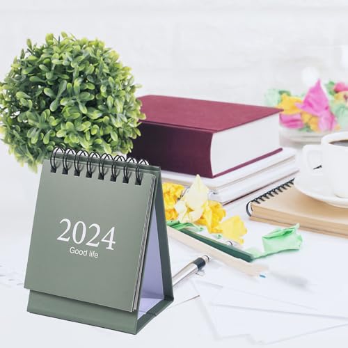 Double Draht Coil Desktop Daily Planer Mini -Schreibtischkalender, Kompakter Schreibtischkalender August 2023 - Dezember 2024, Einfache Navigation, Einzigartiges Design, Planung mit Robustem Papier Double Draht Coil Desktop Daily Planer Mini -Schreibtischkalender, Kompakter Schreibtischkalender August 2023 - Dezember 2024, Einfache Navigation, Einzigartiges Design, Planung mit Robustem Papier von Garosa