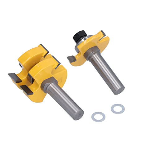 Garosa 1/2in Schaftzunge Rille Router Bit Kohlenstoffstahl Körper 3 Zähneschneidel für Sauber Geschnittenes Holzbearbeitungswerkzeug mit PTFE -Beschichtung Garosa 1/2in Schaftzunge Rille Router Bit Kohlenstoffstahl Körper 3 Zähneschneidel für Sauber Geschnittenes Holzbearbeitungswerkzeug mit PTFE -Beschichtung von Garosa