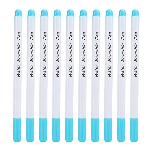 Garosa 10 Stück verschwindender Tintenmarkierungsstift, Luft Wasser löschbarer Stift Stoffmarker Temporäre Markierung Auto Vanishing Pen Luft löschbarer Stift für Stoff(Einzelkopf von Garosa