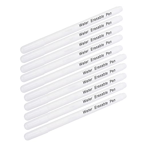 Garosa 10 Stück verschwindender Tintenmarkierungsstift, Luft Wasser löschbarer Stift Stoffmarker Temporäre Markierung Auto Vanishing Pen Luft löschbarer Stift für Stoff(Einzelkopf von Garosa