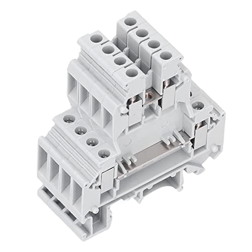 Garosa 100 Stück DIN DIN Rail MOUNTS -Klemme Dual Row Copper Schienenkabelkabelklemmen Block 500 V 32A Doppelschichtkabel, Bequem und Schnell mit Einer Guten Elektrischen Leitfähigkeit Garosa 100 Stück DIN DIN Rail MOUNTS -Klemme Dual Row Copper Schienenkabelkabelklemmen Block 500 V 32A Doppelschichtkabel, Bequem und Schnell mit Einer Guten Elektrischen Leitfähigkeit von Garosa