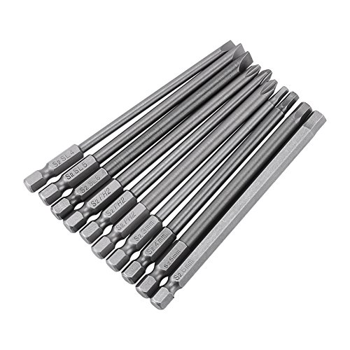 Garosa 10pcs 1/4 Zoll Sechskant Shank Magnetic Shringriver Bits Set, 100 Mm BST S2 Legierungstahlstahl mit Geschlitzten Kreuz -Hex -Kopf für Elektrische Handbohrerschraubendreher Garosa 10pcs 1/4 Zoll Sechskant Shank Magnetic Shringriver Bits Set, 100 Mm BST S2 Legierungstahlstahl mit Geschlitzten Kreuz -Hex -Kopf für Elektrische Handbohrerschraubendreher von Garosa