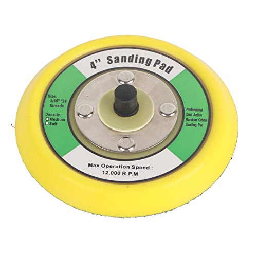 Garosa 4-Zoll-Schleifpad, Tellerschleiferhalter, Polierpad Zum Polieren von Schleifkanten und Oberflächen mit Leichter Einhandbedienung, Einfacher Austausch von Garosa