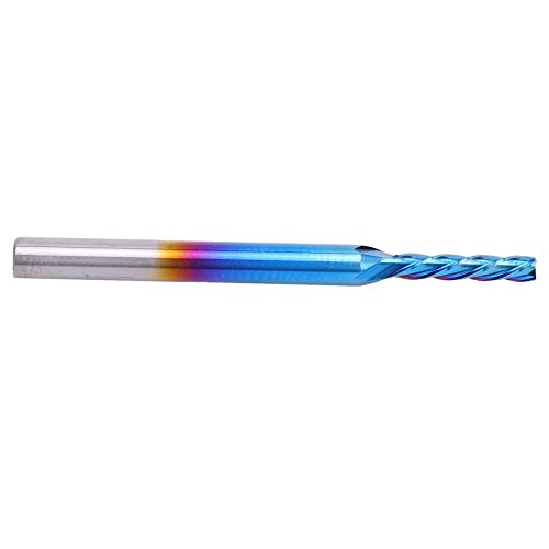 Garosa 4flute End Mill Tungstenstahl Nanoblau -Beschichtung CNC Gerade Grifffräsenschneider für Verarbeitungsflugzeuge, Schritte, Rillen auf Fräsmaschinen (3.175*2*10) von Garosa
