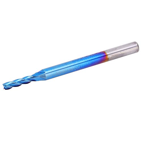 Garosa 4flute End Mill Tungstenstahl Nanoblau -Beschichtung CNC Gerade Grifffräsenschneider für Verarbeitungsflugzeuge, Schritte, Rillen auf Fräsmaschinen (3.175*2*8) von Garosa