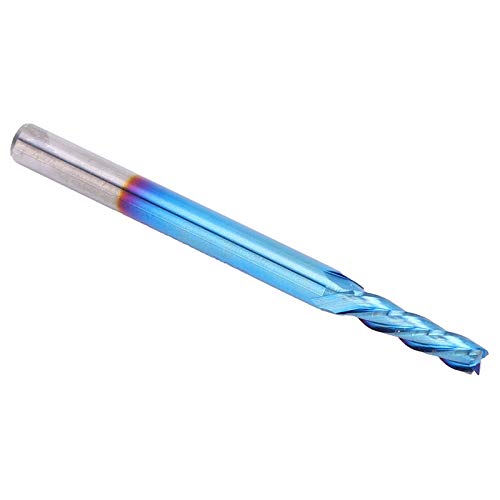 Garosa 4flute End Mill Tungstenstahl Nanoblau -Beschichtung CNC Gerade Grifffräsenschneider für Verarbeitungsflugzeuge, Schritte, Rillen auf Fräsmaschinen (3.175 * 2.5 * 10) von Garosa