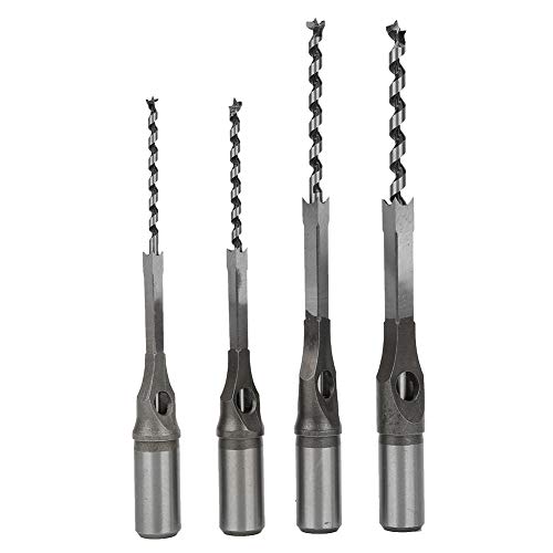 Garosa 4pcs Lagerhalle Stahlquadrat -Loch -Bohrer Bits U Form Langes Chipflöte -Design Holzbearbeitung Bohrer für Sterbungshartholz, MDF, Partikett und Weichholz Garosa 4pcs Lagerhalle Stahlquadrat -Loch -Bohrer Bits U Form Langes Chipflöte -Design Holzbearbeitung Bohrer für Sterbungshartholz, MDF, Partikett und Weichholz von Garosa