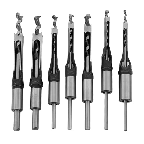 Garosa 7pcs Quadratloch -Sterbungsbohrbit mit U -förmiger Rille für eine Effiziente Entfernung von Chips, um Maschinen und Bohrmaschinen zu Sterben, Umfasst 7 Größen 1/4 Bis 5/8 Zoll Garosa 7pcs Quadratloch -Sterbungsbohrbit mit U -förmiger Rille für eine Effiziente Entfernung von Chips, um Maschinen und Bohrmaschinen zu Sterben, Umfasst 7 Größen 1/4 Bis 5/8 Zoll von Garosa