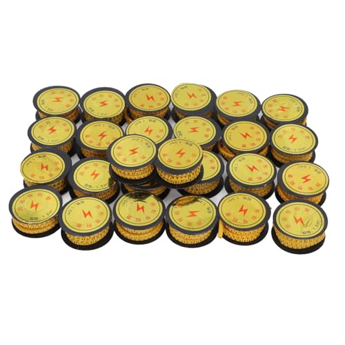 Garosa Drahtmarker 26pcs Set Premium -PVC -Material, Einfache Identifizierung, Stabile Verbindung, Benutzerdefinierte Beschriftung, Mehrfachverwendungen, Rohrkabelmarker mit Gedrucktem, Einfach zu von Garosa