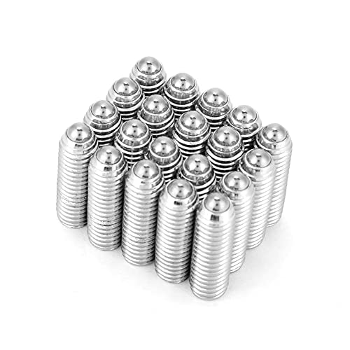 Garosa Edelstahl M8 Federkugelkolbenschraube für Geräte und Pneumatische Werkzeuge - Pack von 20 (M8*20 (20pcs)) von Garosa