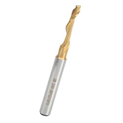 Garosa Einzelflöte -Fräser -Cutter Hochgeschwindigkeitstahl Stahl Gravur Schneidwerkzeuge 6 X 8 X 25 80 für die Aluminiumverarbeitung Garosa Einzelflöte -Fräser -Cutter Hochgeschwindigkeitstahl Stahl Gravur Schneidwerkzeuge 6 X 8 X 25 80 für die Aluminiumverarbeitung von Garosa