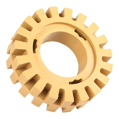 Garosa Gummi -Polierrad 100mm 4 -Zoll -Gummi -Rad -Radiergummi -Schleifrad für die Entfernung des Kfz -Aufklebers mit Zickzackzähne Design (4 Zoll hohl) von Garosa
