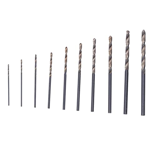 Garosa HSS -Bohrer Bit Set 0,8 Bis 3,0 Mm Hochgeschwindigkeitsstahl Mini Drehbohrbohrloch Stanzen für Walnussbienenwachs Holz Plastik Bodhi Kernschnitzer Olivengrube von Garosa