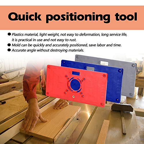 Garosa Holzbearbeitungs -Gravurmaschine Flip Board ABS -Kunststoff Trimmwerkzeug für Router Tischeinsatzplatte mit 4 Ringen, Praktisch für Enthusiasten und profis, Rot/Blau/Grau, Leichtes Gewicht Garosa Holzbearbeitungs -Gravurmaschine Flip Board ABS -Kunststoff Trimmwerkzeug für Router Tischeinsatzplatte mit 4 Ringen, Praktisch für Enthusiasten und profis, Rot/Blau/Grau, Leichtes Gewicht von Garosa